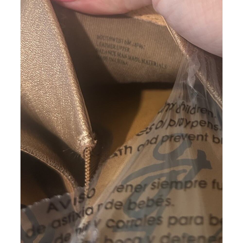 OTBT Women’s Bravura Dark Bronze Leather Block Heel Sandals Mules Size‎ 6 M - Picture 14 of 15